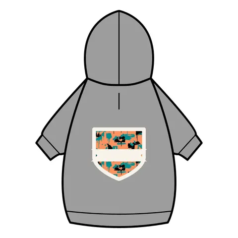 Atlanta Old Fourth Ward Murals Pet Hoodie — back_dtf view