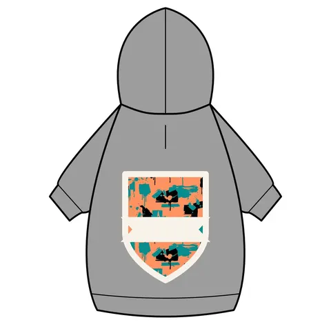 Atlanta Old Fourth Ward Murals Pet Hoodie — back_dtf view