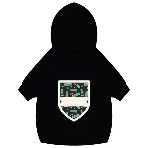 Atlanta Peachtree Signs Pet Hoodie — back_dtf view