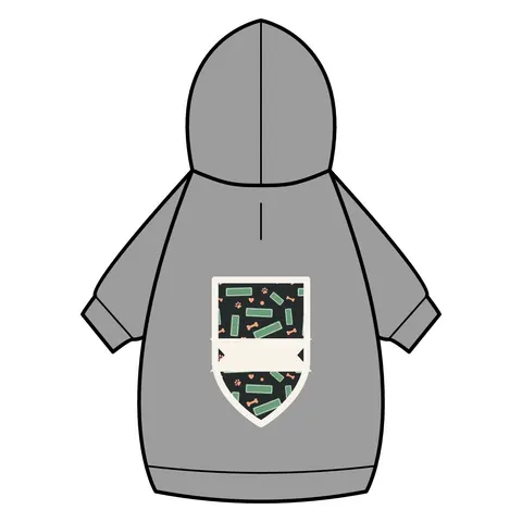 Atlanta Peachtree Signs Pet Hoodie — back_dtf view