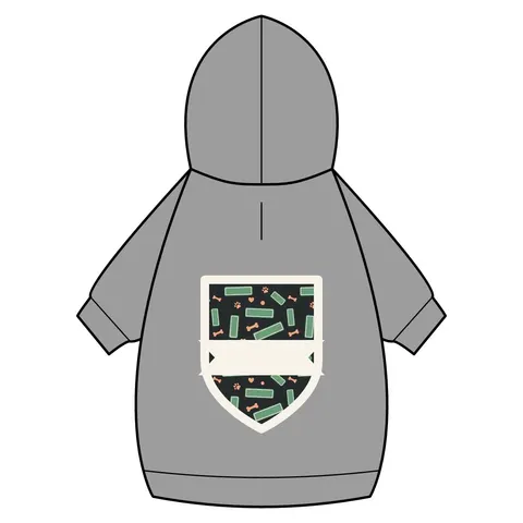 Atlanta Peachtree Signs Pet Hoodie — back_dtf view