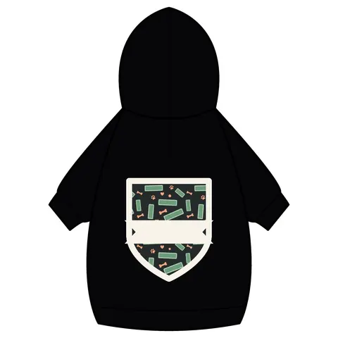 Atlanta Peachtree Signs Pet Hoodie — back_dtf view