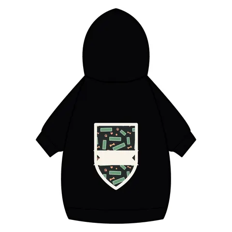 Atlanta Peachtree Signs Pet Hoodie — back_dtf view