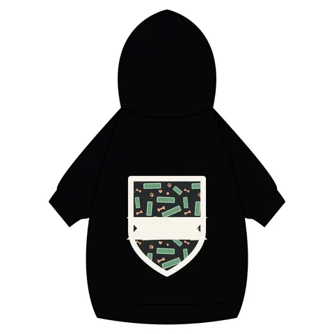 Atlanta Peachtree Signs Pet Hoodie — back_dtf view