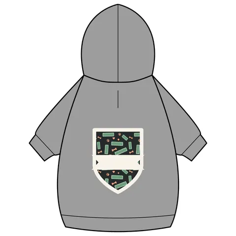 Atlanta Peachtree Signs Pet Hoodie — back_dtf view