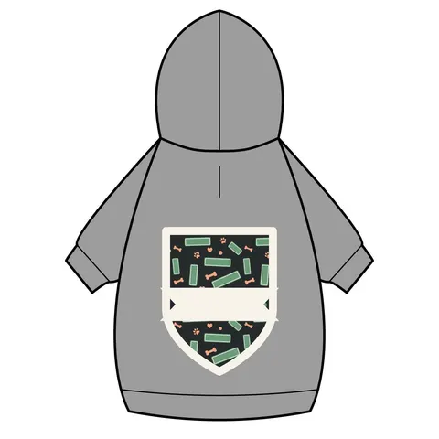 Atlanta Peachtree Signs Pet Hoodie — back_dtf view