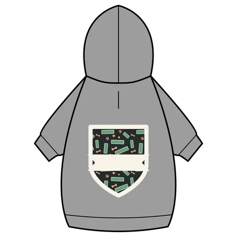 Atlanta Peachtree Signs Pet Hoodie — back_dtf view