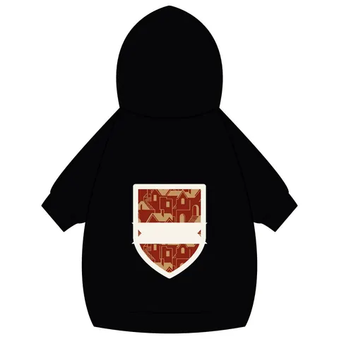 Brooklyn Bed-Stuy Blocks Pet Hoodie — back_dtf view