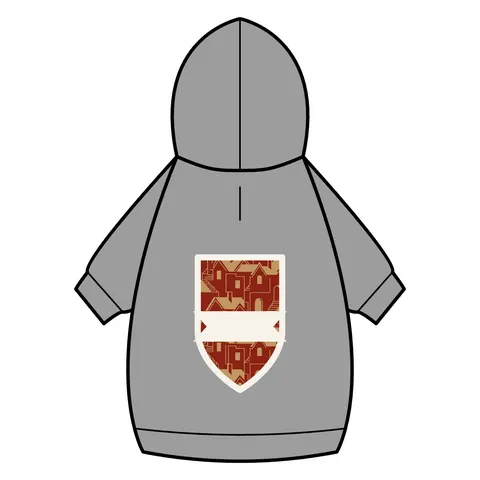 Brooklyn Bed-Stuy Blocks Pet Hoodie — back_dtf view