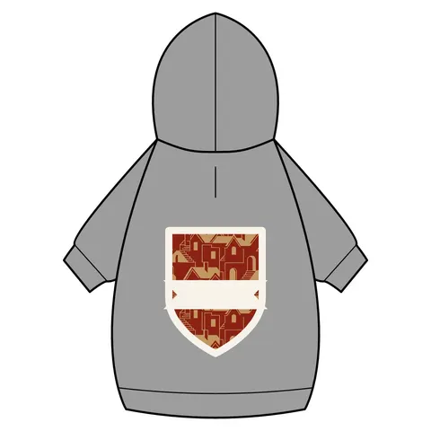 Brooklyn Bed-Stuy Blocks Pet Hoodie — back_dtf view