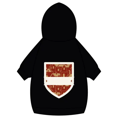 Brooklyn Bed-Stuy Blocks Pet Hoodie — back_dtf view
