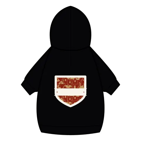 Brooklyn Bed-Stuy Blocks Pet Hoodie — back_dtf view