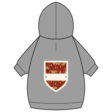 Brooklyn Bed-Stuy Blocks Pet Hoodie — back_dtf view