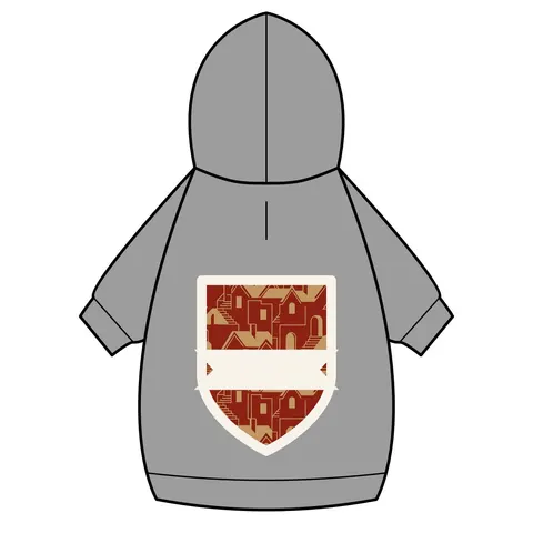Brooklyn Bed-Stuy Blocks Pet Hoodie — back_dtf view