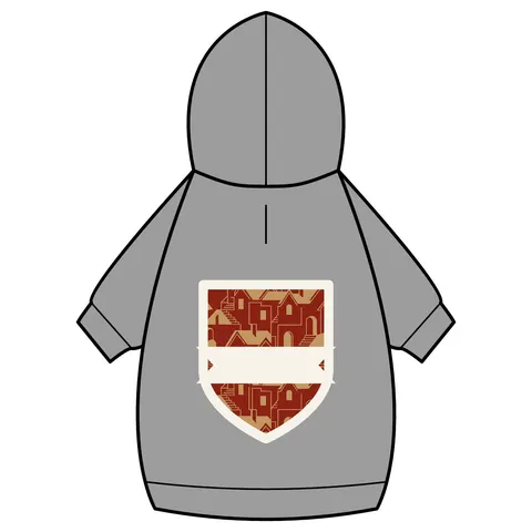 Brooklyn Bed-Stuy Blocks Pet Hoodie — back_dtf view