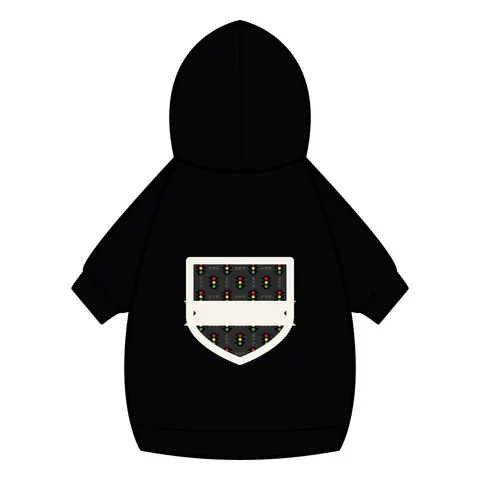 Houston Fifth Ward Signals Pet Hoodie — back_dtf view