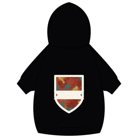 Houston Third Ward Brick Pet Hoodie — back_dtf view