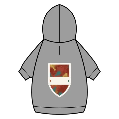 Houston Third Ward Brick Pet Hoodie — back_dtf view