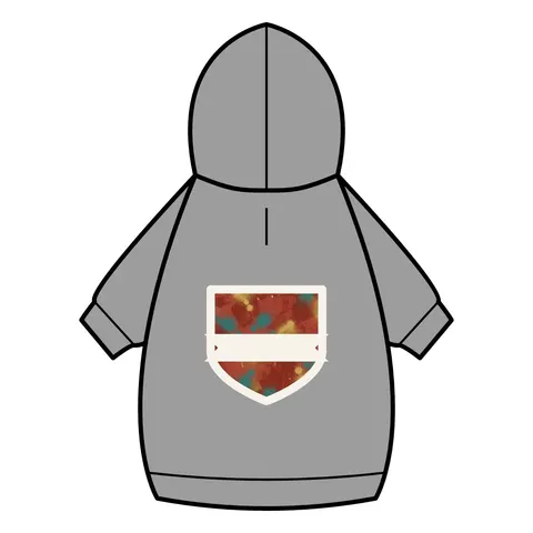 Houston Third Ward Brick Pet Hoodie — back_dtf view