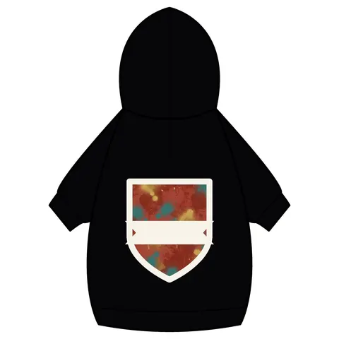 Houston Third Ward Brick Pet Hoodie — back_dtf view