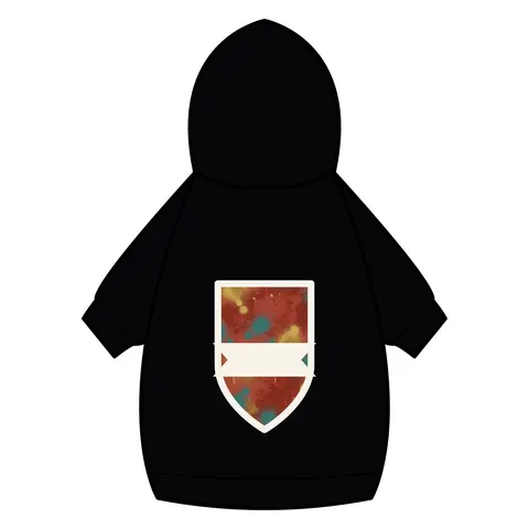 Houston Third Ward Brick Pet Hoodie — back_dtf view