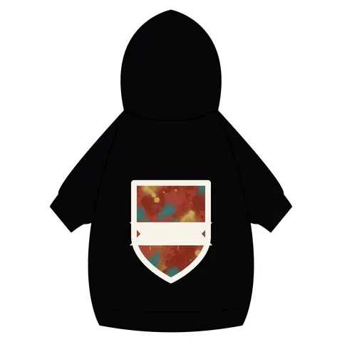 Houston Third Ward Brick Pet Hoodie — back_dtf view