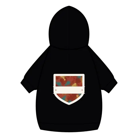Houston Third Ward Brick Pet Hoodie — back_dtf view