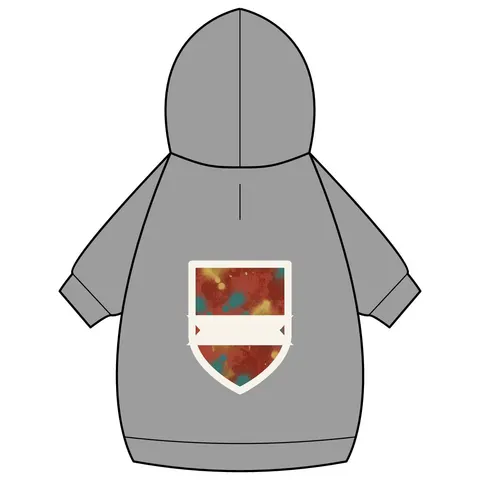 Houston Third Ward Brick Pet Hoodie — back_dtf view