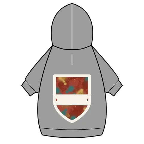 Houston Third Ward Brick Pet Hoodie — back_dtf view