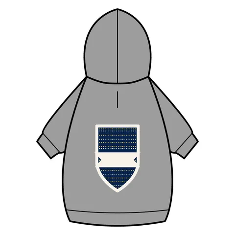 Inglewood Runway Lights Pet Hoodie — back_dtf view