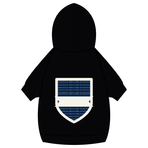 Inglewood Runway Lights Pet Hoodie — back_dtf view