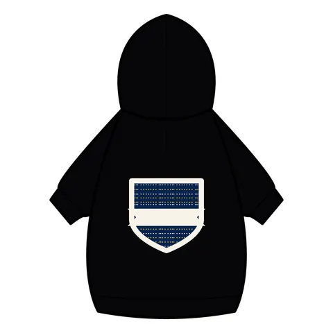 Inglewood Runway Lights Pet Hoodie — back_dtf view