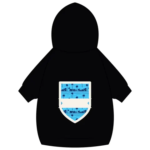 Crenshaw Blue Boulevard Pet Hoodie — back_dtf view