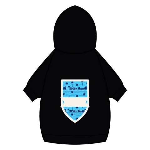 Crenshaw Blue Boulevard Pet Hoodie — back_dtf view