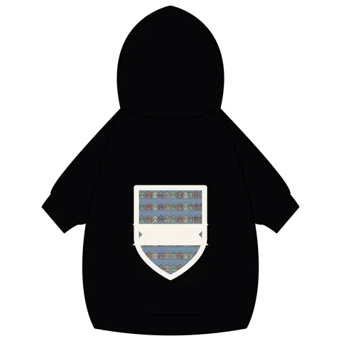 New Orleans 7th Ward Shotgun Houses Pet Hoodie — back_dtf view