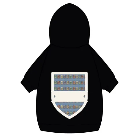 New Orleans 7th Ward Shotgun Houses Pet Hoodie — back_dtf view