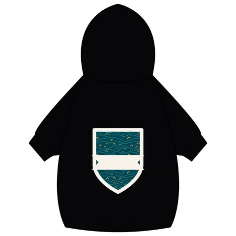 Oakland Lake Merritt Reflections Pet Hoodie — back_dtf view