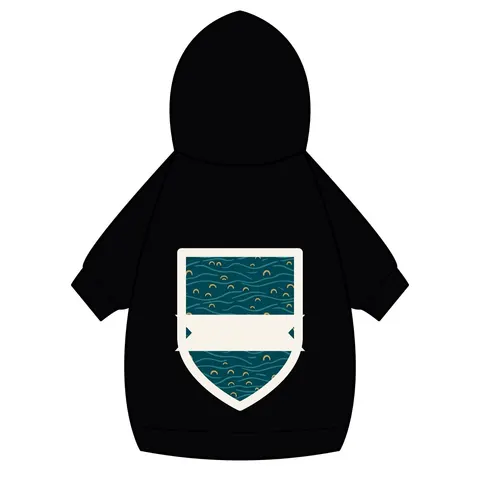 Oakland Lake Merritt Reflections Pet Hoodie — back_dtf view