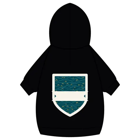Oakland Lake Merritt Reflections Pet Hoodie — back_dtf view