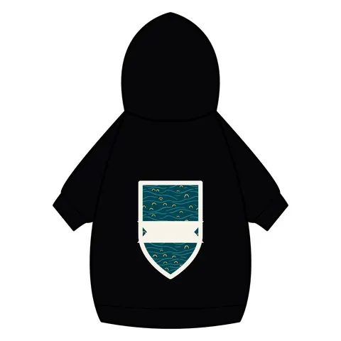 Oakland Lake Merritt Reflections Pet Hoodie — back_dtf view