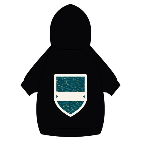 Oakland Lake Merritt Reflections Pet Hoodie — back_dtf view