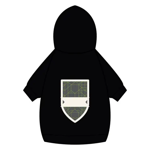 Oakland The Town Grid Pet Hoodie — back_dtf view