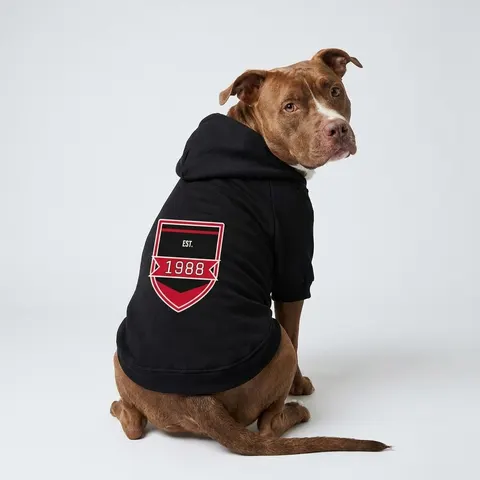 Clark Atlanta 1988 Black & Red Arch Pet Hoodie