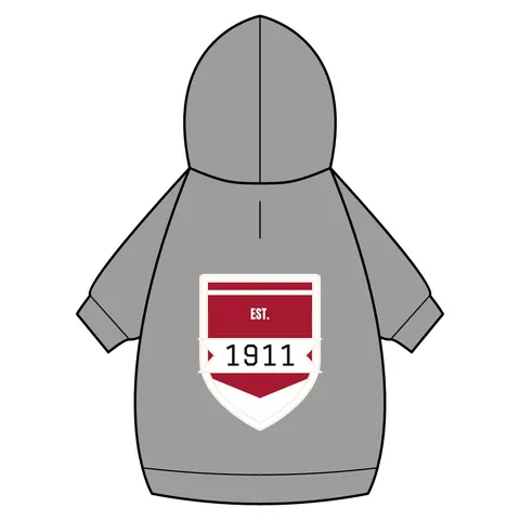 Kappa 1911 Cane Lines Pet Hoodie — back_dtf view