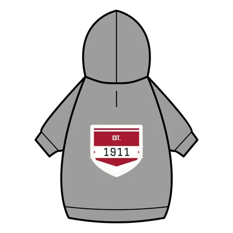 Kappa 1911 Cane Lines Pet Hoodie — back_dtf view