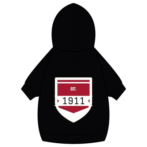 Kappa 1911 Cane Lines Pet Hoodie — back_dtf view