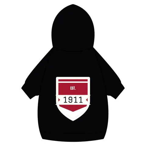 Kappa 1911 Cane Lines Pet Hoodie — back_dtf view
