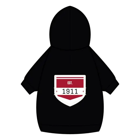 Kappa 1911 Cane Lines Pet Hoodie — back_dtf view