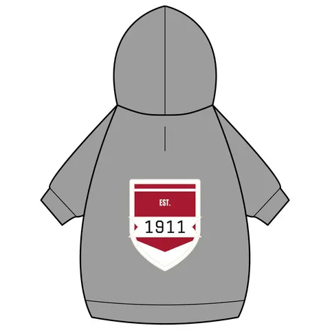 Kappa 1911 Cane Lines Pet Hoodie — back_dtf view