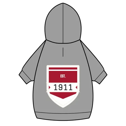 Kappa 1911 Cane Lines Pet Hoodie — back_dtf view